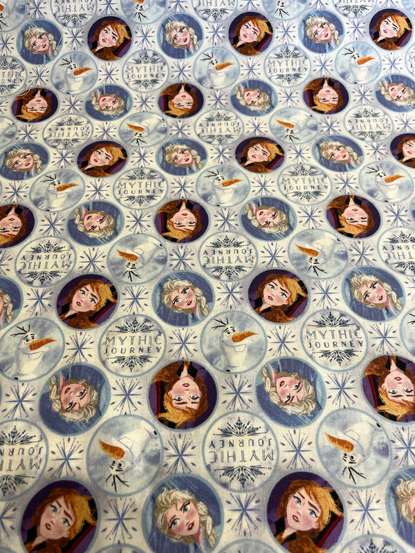 Mythic journey.  100% cotton, 44” wide and $4.99 per yd