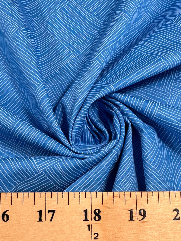 Andover Fabrics - Blue Interlace - Cotton Fabric - 44/45" Wide - 100% Cotton