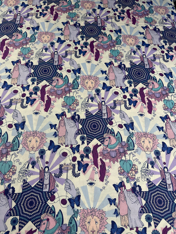 Andover Fabrics - Mystical Magic Tarot - Cotton Fabric - 44/45" Wide - 100% Cotton