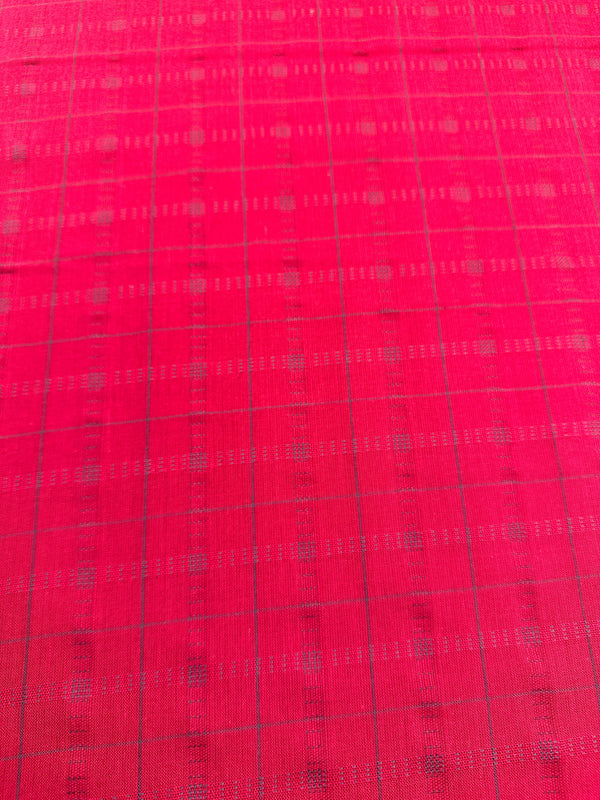 Andover Fabrics - Rasberry Pattern Plaid Woven Yarn - Cotton Fabric - 44/45" Wide - 100% Cotton