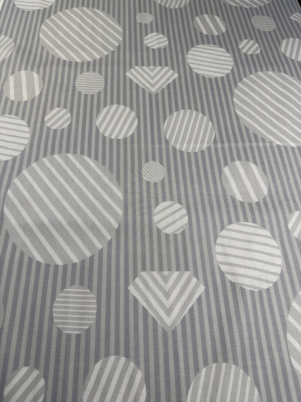 Andover Fabrics - Gray Geometric - Cotton Fabric - 44/45" Wide - 100% Cotton
