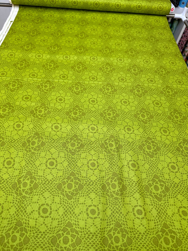 Andover Sun Print - Green - Cotton Fabric - 44/45" Wide - 100% Cotton sec7