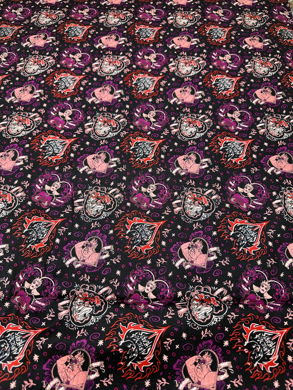 Angry Heart - Cotton Fabric - 44/45" Wide - 100% Cotton - sec5