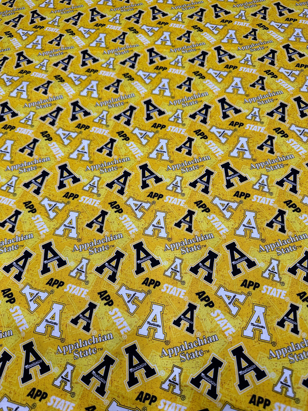 Appalachian State Mountaineers - 44/45" Wide - 100% Cotton