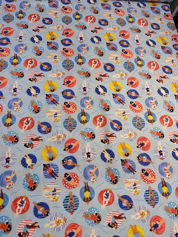 Bathing Beauties - Cotton Fabric - 44/45" Wide - 100% Cotton Ai 2