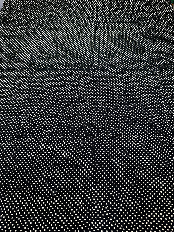Black & White Polka Dots Batik Cotton - 44/45" Wide - 100% Cotton - sec.6
