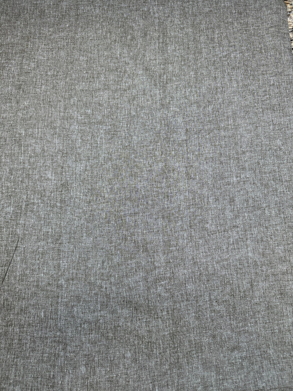Brown Twill Linen Blend - 44/45" Wide - 55% Linen 42%Cotton 3% Spandex