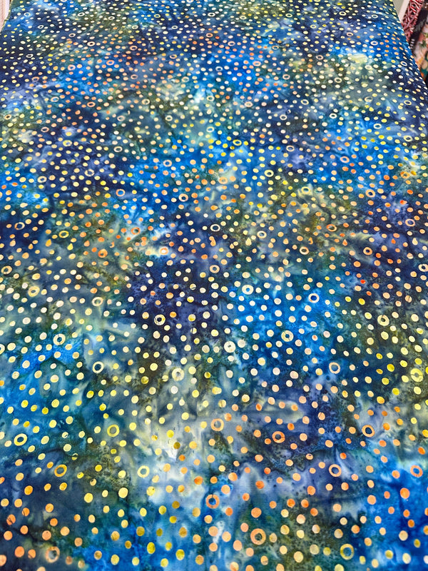 Bubbles in the Milky Way on Batik Cotton - 44/45" Wide - 100% Cotton sec4