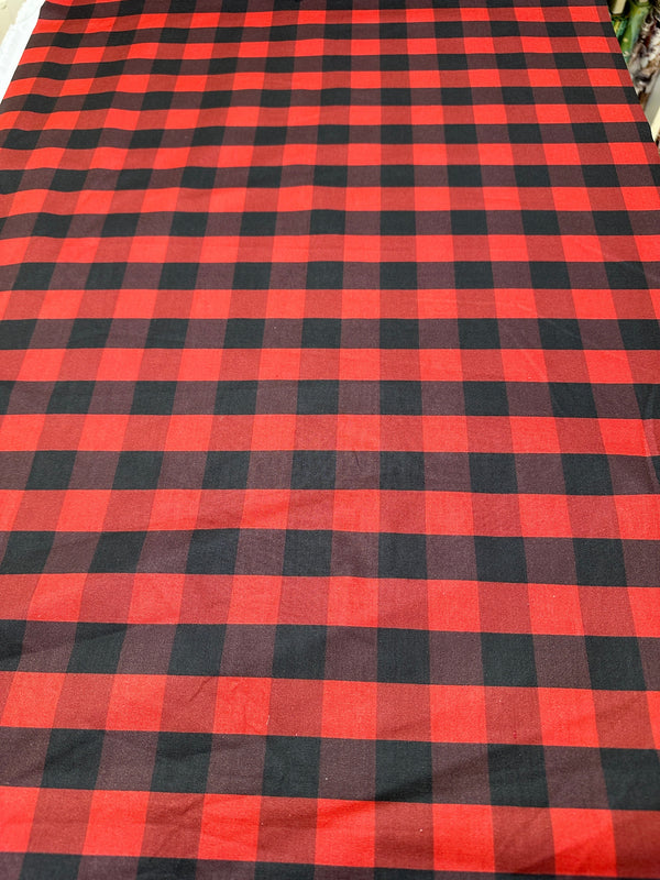 Buffalo Plaid - Cotton Fabric - 44/45" Wide - 100% Cotton - sec5