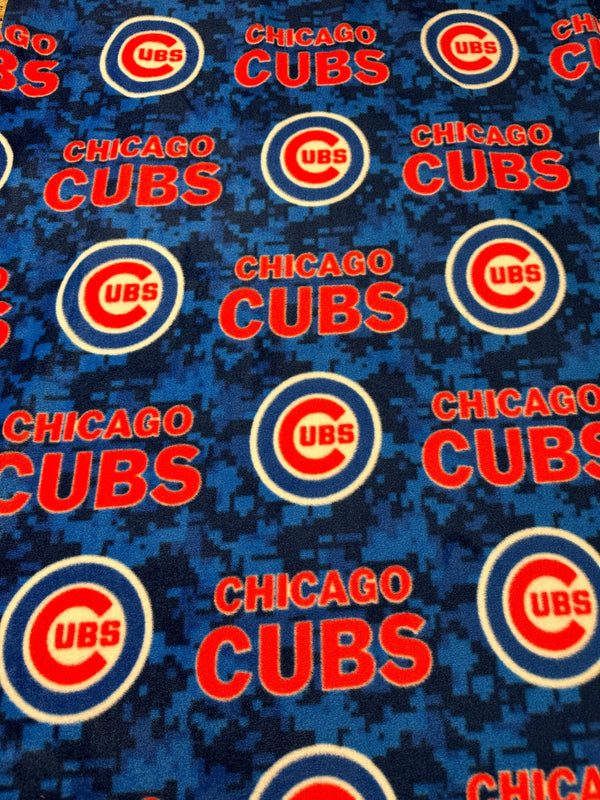 Chicago Cubs - MLB Fleece Fabric - 58/60" Wide