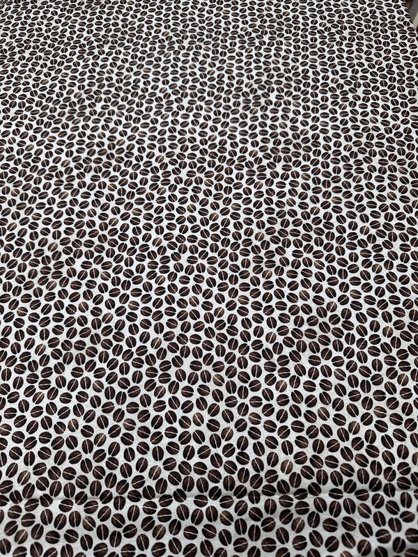 Coffee Beans - Cotton Fabric - 44/45" Wide - 100% Cotton - sec5