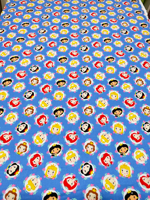 Cute Princess' Cotton - Quilting Fabric - 44/45" Wide - 100% Cotton - Sec 2