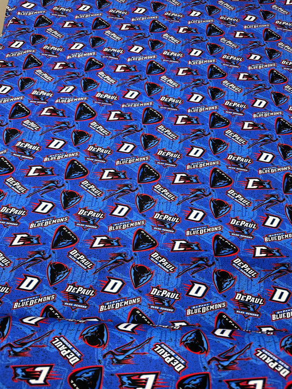 DePaul University Blue Demons - 44/45" Wide - 100% Cotton