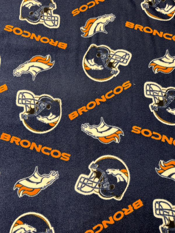 Denver Broncos - NFL Fleece Fabric - 58/60" Wide