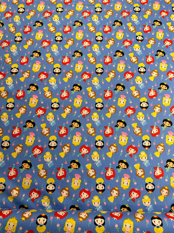 Disney - Princess - Cotton Fabric - 44/45" Wide - 100% Cotton