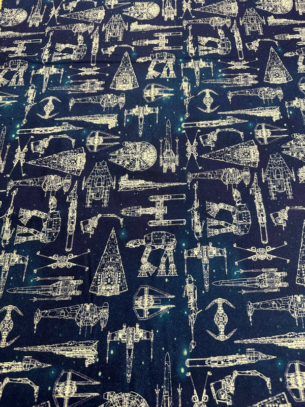 Disney Star Wars Cotton Fabric - 44/45" Wide - 100% Cotton