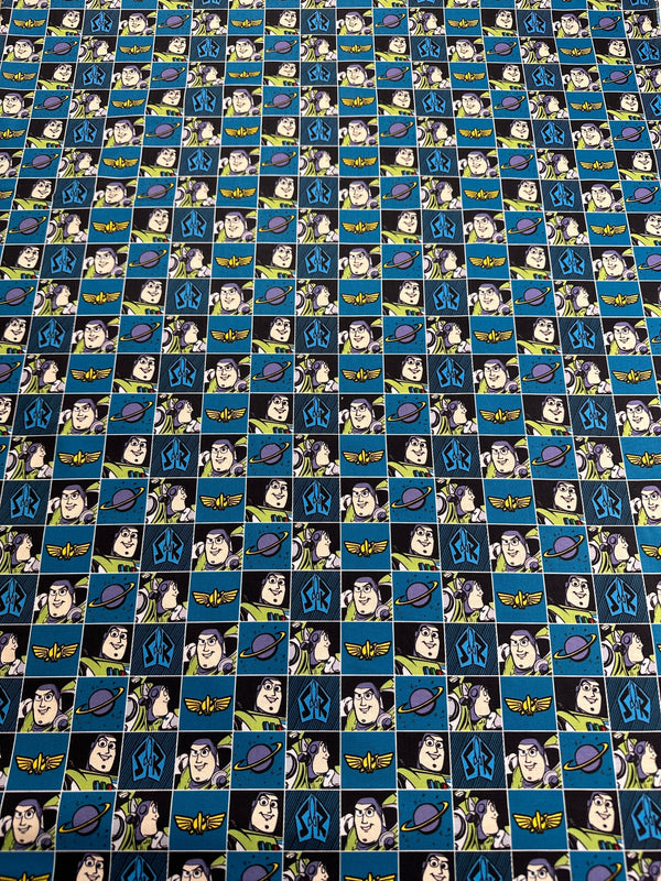 Disney Toy Story - Buzz Lightyear - Cotton Fabric - 44/45" Wide - 100% Cotton