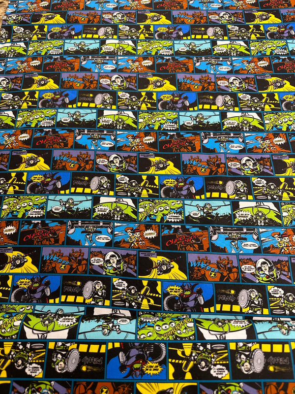 Disney Toy Story Comics - Cotton Fabric - 44/45" Wide - 100% Cotton