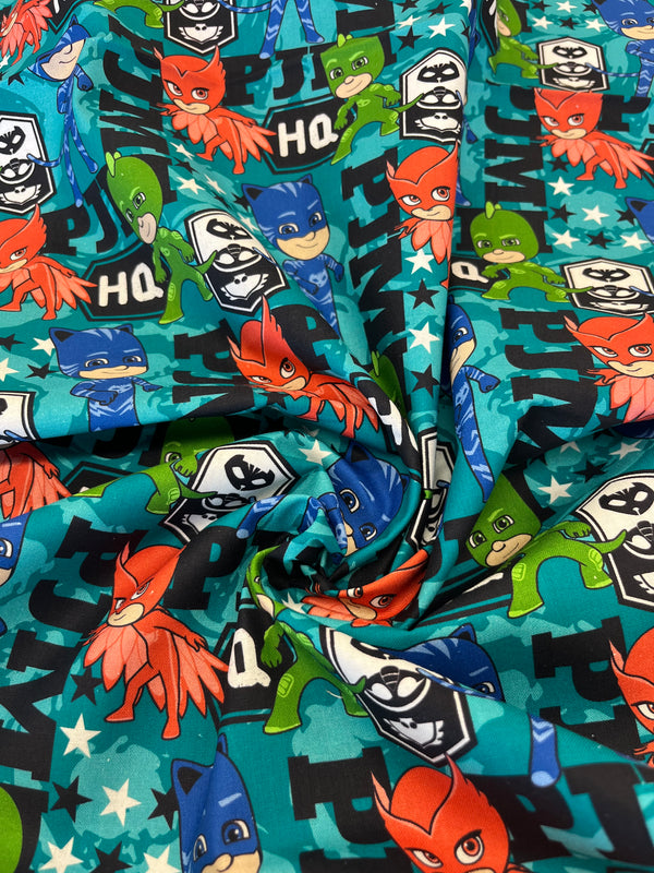 Team PJM-by Springs creative.  100% cotton, 44” wide and $4.99 per yd