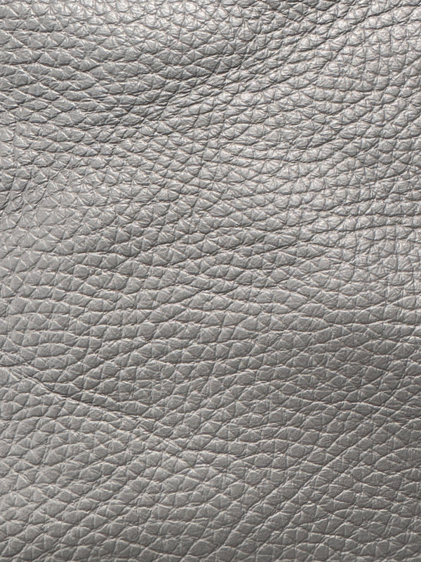 Genuine Leather - Remnant - Grey - 20"x25" (approximate dimensions)