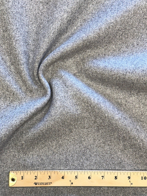 Gray Melton Wool Blend - 50% Wool 50% Poly