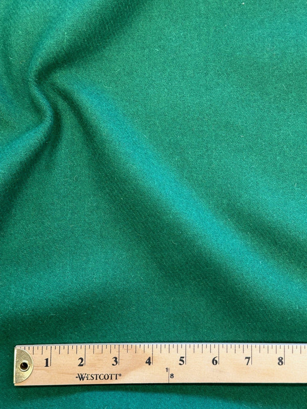 Green Melton Wool Blend - 50% Wool 50% Poly