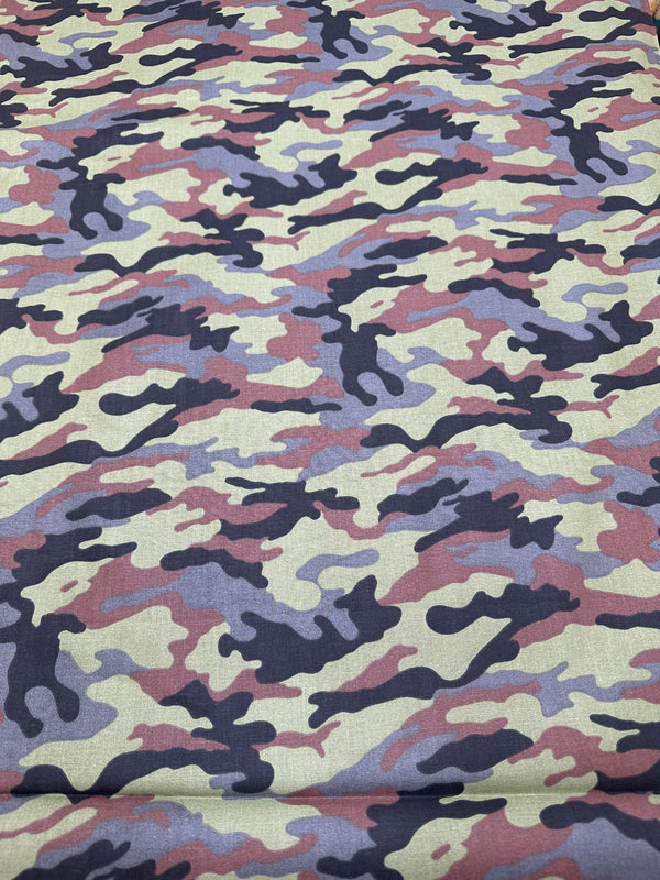 Green Camo - 44/45" Wide - 100% Cotton - sec3