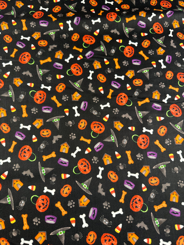 Halloween Stuff - Cotton Fabric - Halloween - 44/45" Wide - 100% Cotton