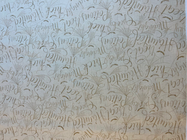 Andover Fabrics-Mystery Manor-cream-cotton fabric-44/45” wide-100% cotton