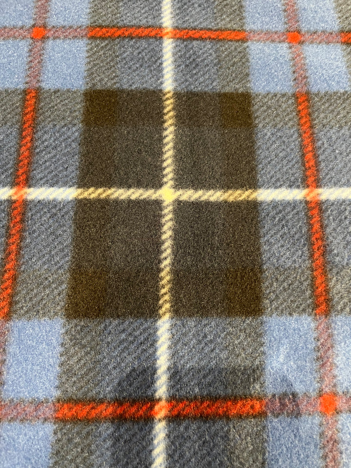 Window pane plaid in royal/navy with white and red accents. 60” wide ...