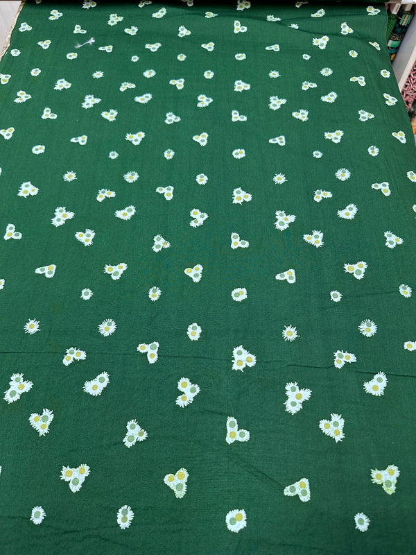 Tiny Flowers Emerald Batik Cotton - 44/45" Wide - 100% Cotton - sec.8
