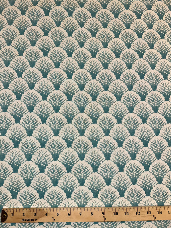 Upholstery - Green Shrub Pattern - 56" Wide