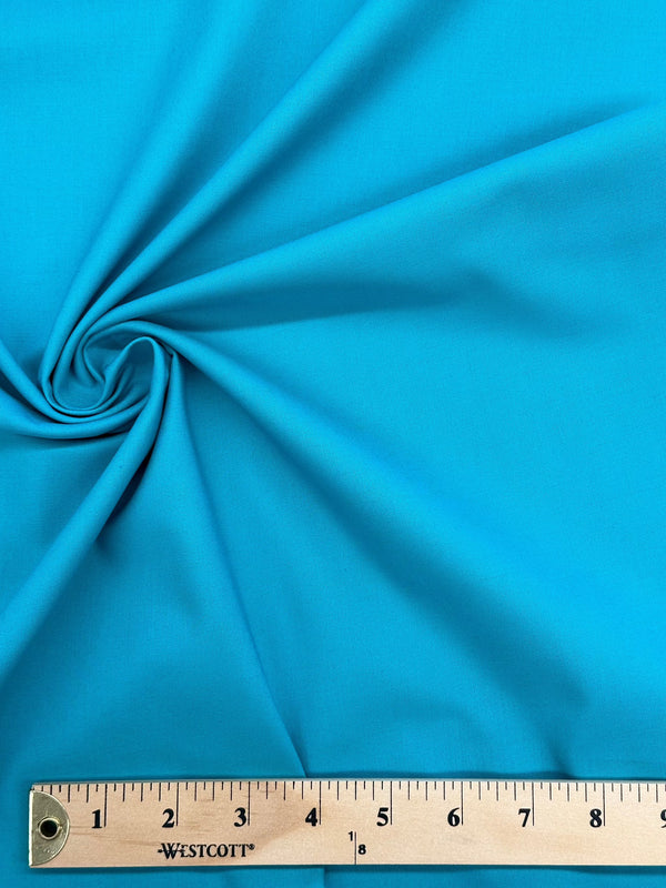 Aqua Blue Cotton - Quilting Fabric