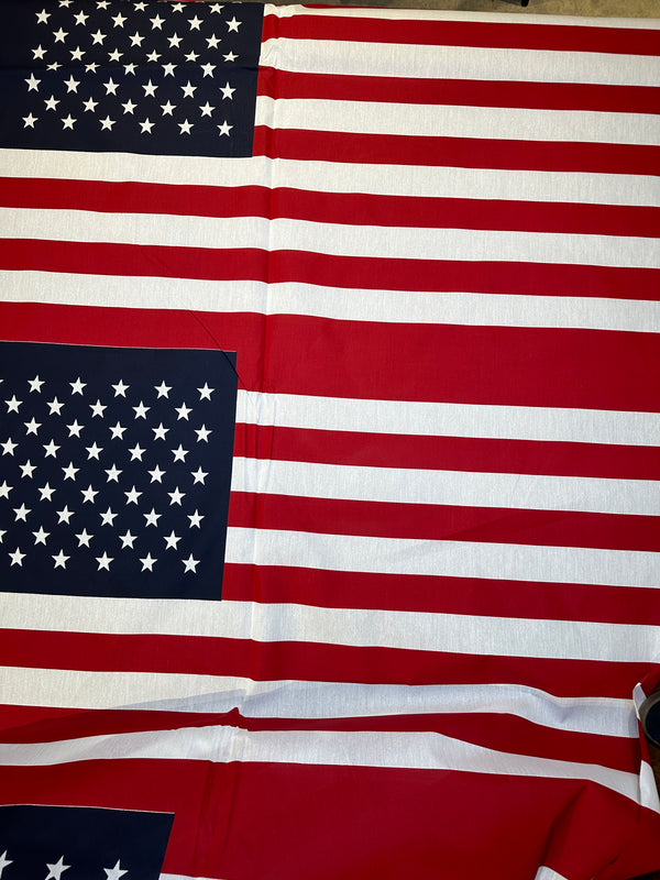 American Flag - 44/45" Wide - Poly/Cotton