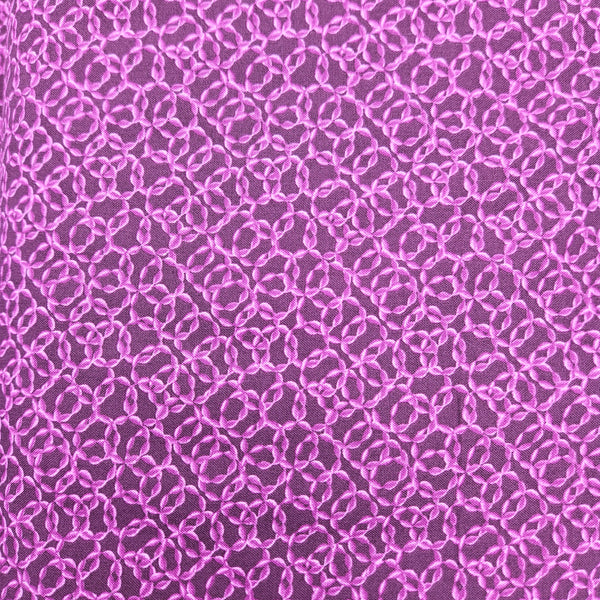 Interlocking Rings: Dark Pink and Pink Quilting Fabric by Ann Lauer sec7