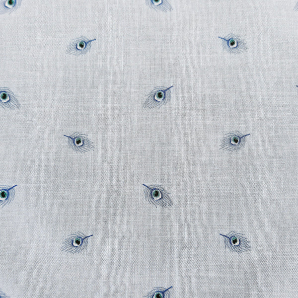 Java Feather: Pale Blue Quilting Fabric by Riley Blake sec5