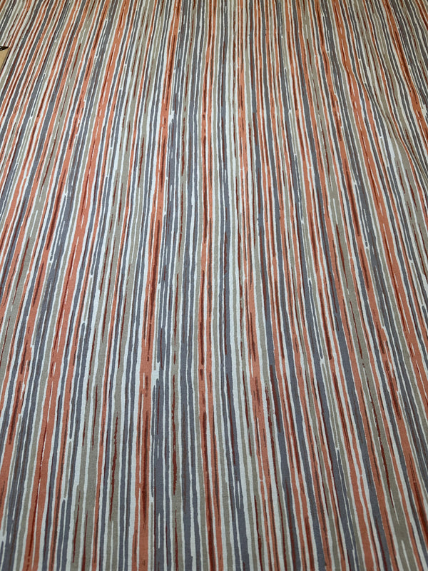 Laura & Kiran - Artstripe - Sunset - Upholstery/Drapery Cotton Fabric - 58" Wide - 100% Cotton