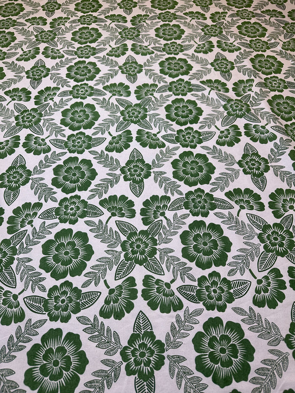 Laura & Kiran - Bouquet - Palm - Upholstery/Drapery Cotton Fabric - 58" Wide - 100% Cotton