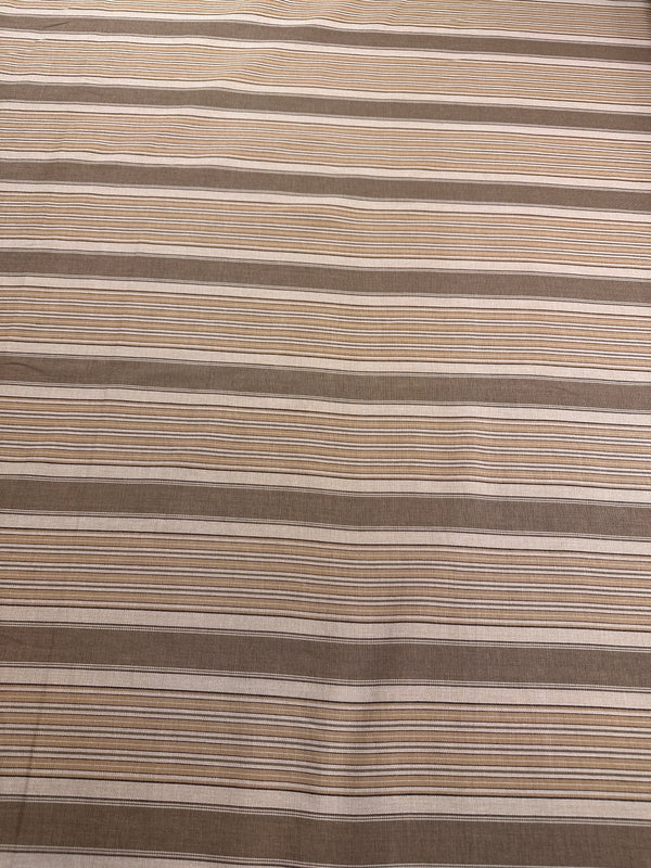 Laura & Kiran - Bronte Stripe - Tan  - Upholstery - Cotton Fabric - 54/56" Wide - 100% Cotton