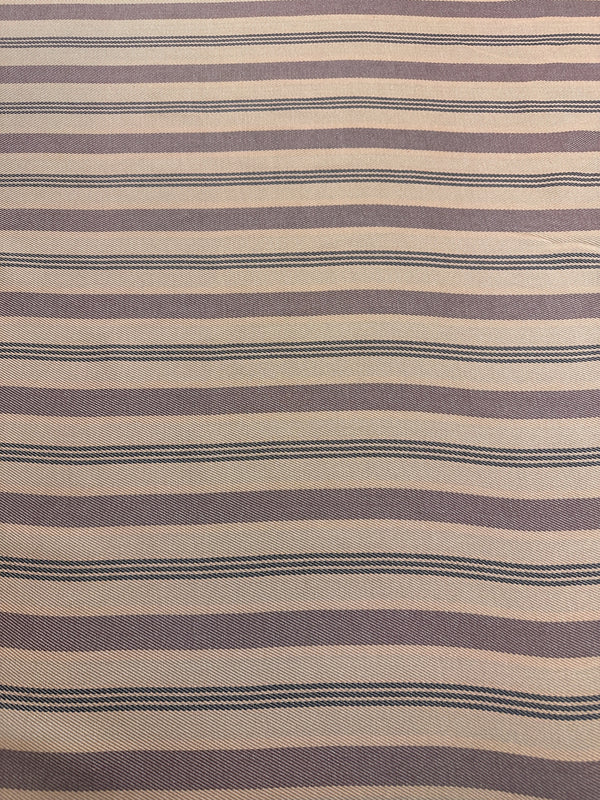 Laura & Kiran - Brown on Brown Stripe - Upholstery - Cotton Fabric - 54/56" Wide - 100% Cotton