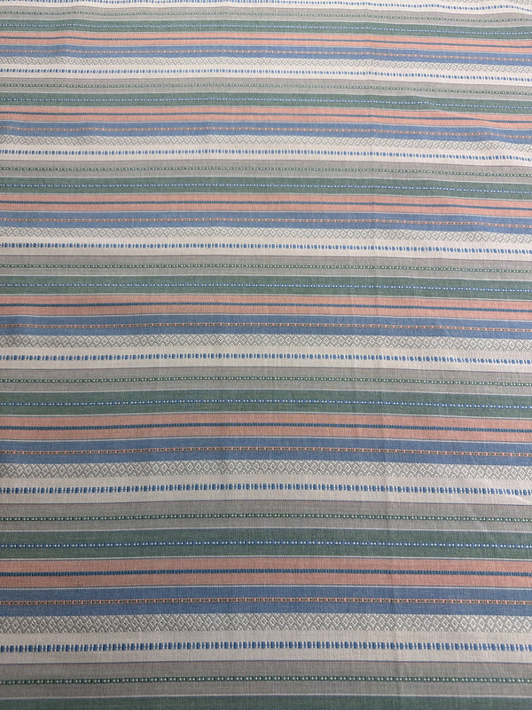 Laura & Kiran - Saddle Blanket - Capri Stripe - Spring - Upholstery - Cotton Fabric - 54/56" Wide - 100% Cotton