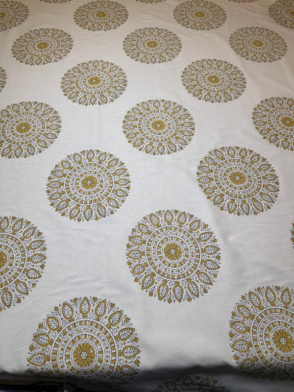 Laura & Kiran - Chakra - Sun - Upholstery/Drapery Cotton Fabric - 58" Wide - 100% Cotton