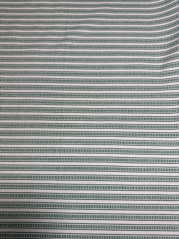 Laura & Kiran - Green Stripe - Upholstery - Cotton Fabric - 54/56" Wide - 100% Cotton