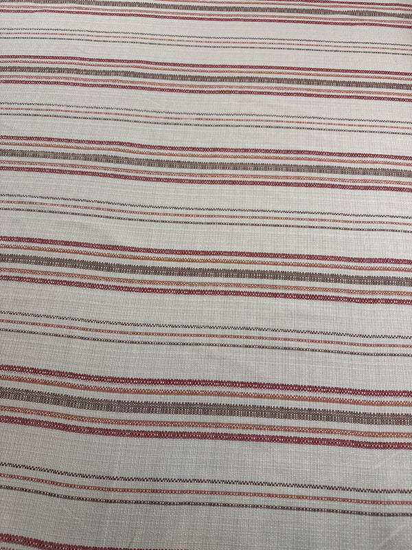 Laura & Kiran - Lisbon Stripe - Warm Rustic - Upholstery - Cotton Fabric - 54/56" Wide - 100% Cotton