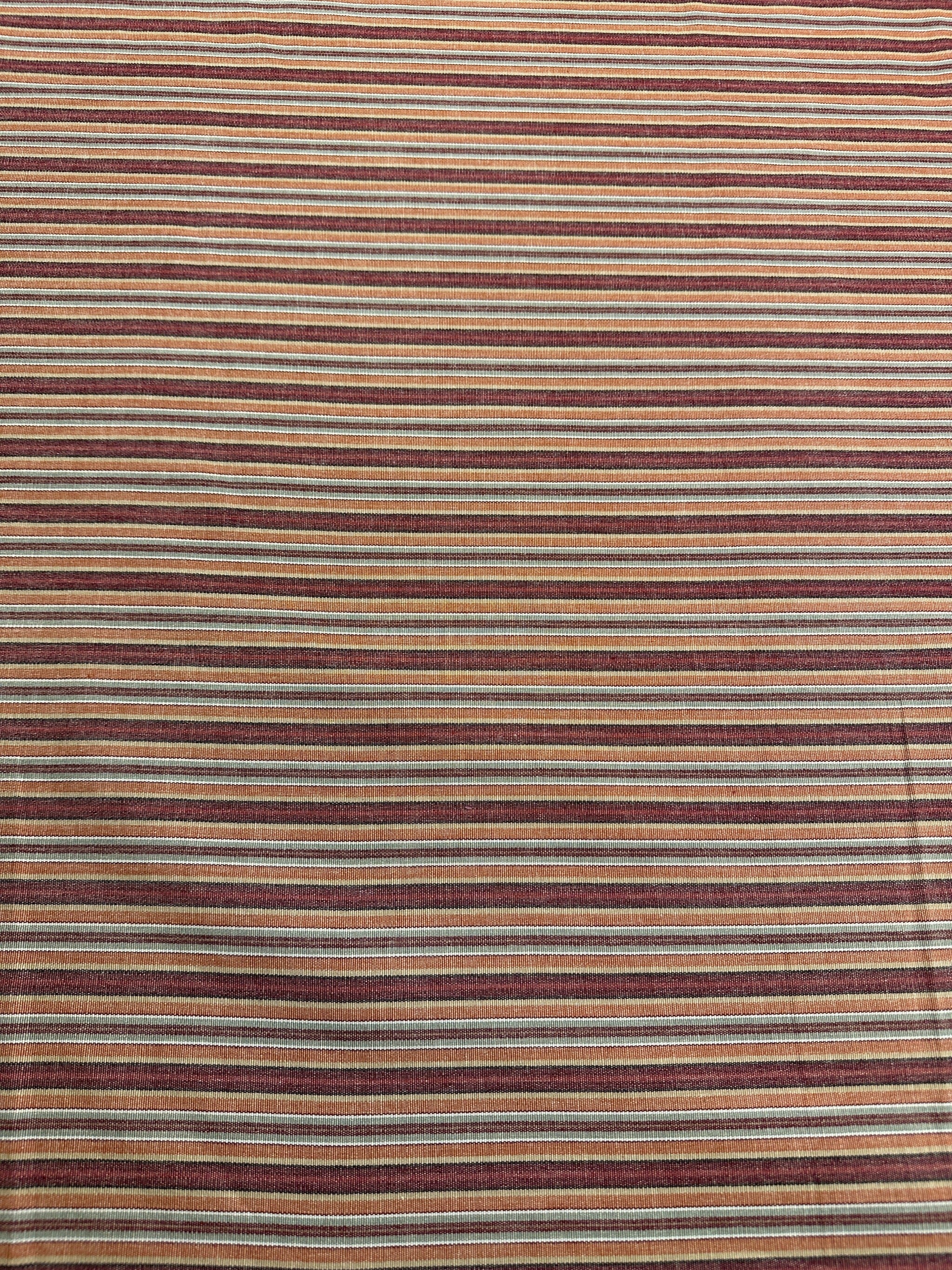Laurra Rust Laura & Kiran - Napa Stripe - Rust - Upholstery - Cotton Fabric - 54/5 ...
