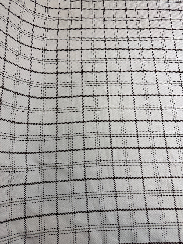 Laura & Kiran - New Port Plaid - Mocha - Upholstery - Cotton Fabric - 54/56" Wide - 100% Cotton