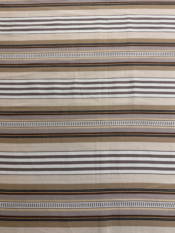 Laura & Kiran - Stone Stripe - Upholstery - Cotton Fabric - 54/56" Wide - 100% Cotton