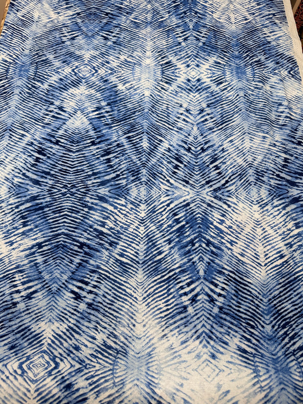 Marine Blue Batik Cotton - 44/45" Wide - 100% Cotton - sec.8