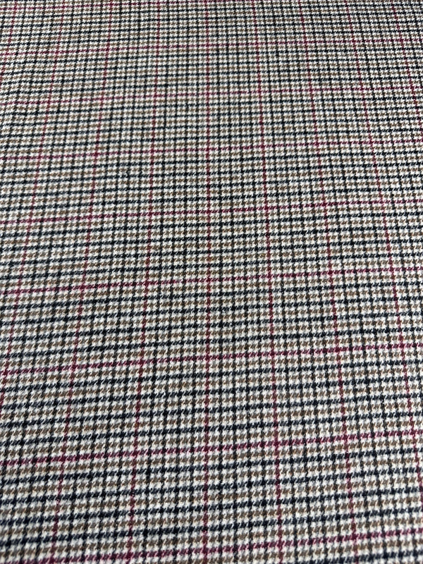 Houndstooth Tweed - Melton Wool Blend - 58" Wide - 50% Wool 50% Poly