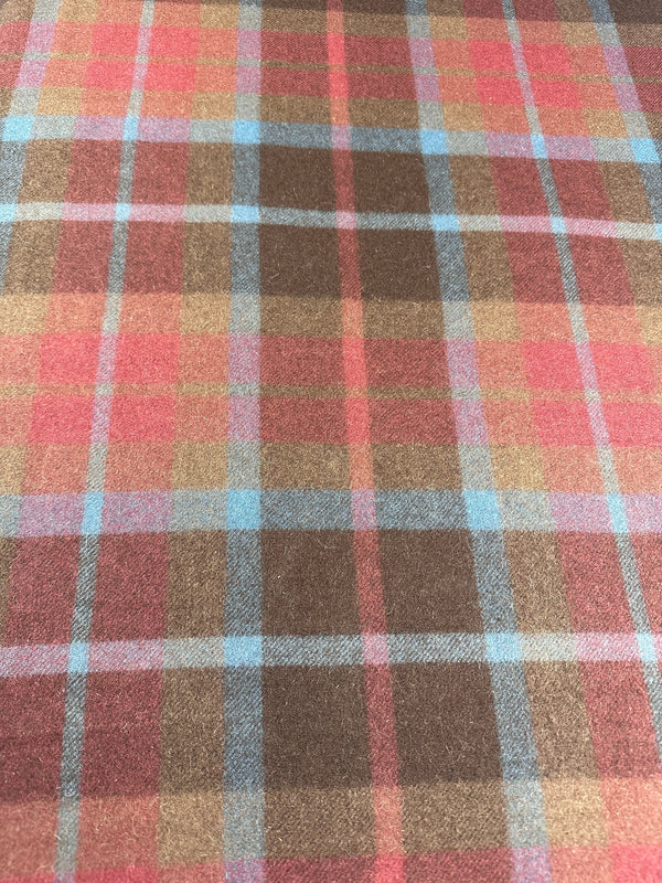 Lionheart Plaid - Melton Wool Blend - 58" Wide - 50% Wool 50% Poly